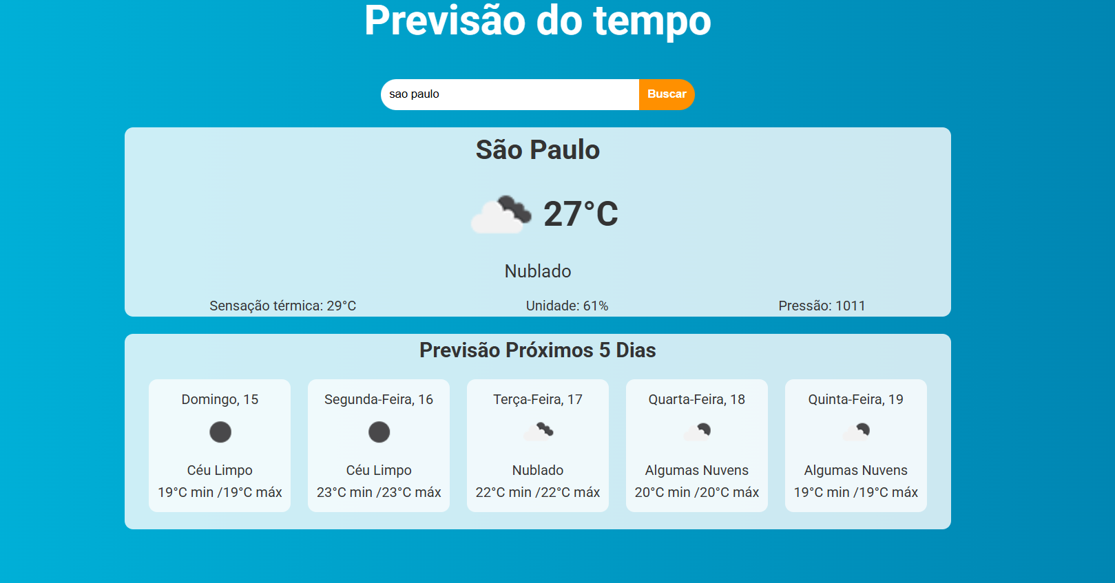 Imagem demonstrativa de projeto realizado